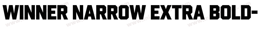 Winner Narrow Extra Bold字体转换